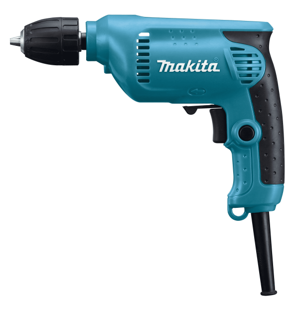 Tool for general drilling applications A small 450 W Makita drill with two speed settings and variable speed adjustment between 0 – 3 400 min⁻¹. The tool is suitable for general drilling applications in construction and renovation work. With a chuck capacity of 1,5 – 13 mm.