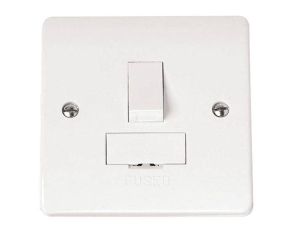 13A Fused Spur Unit White