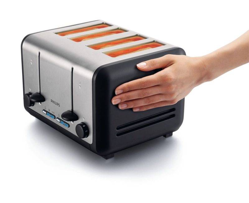 Philips 400W 4-Slice Stainless Steel Toaster