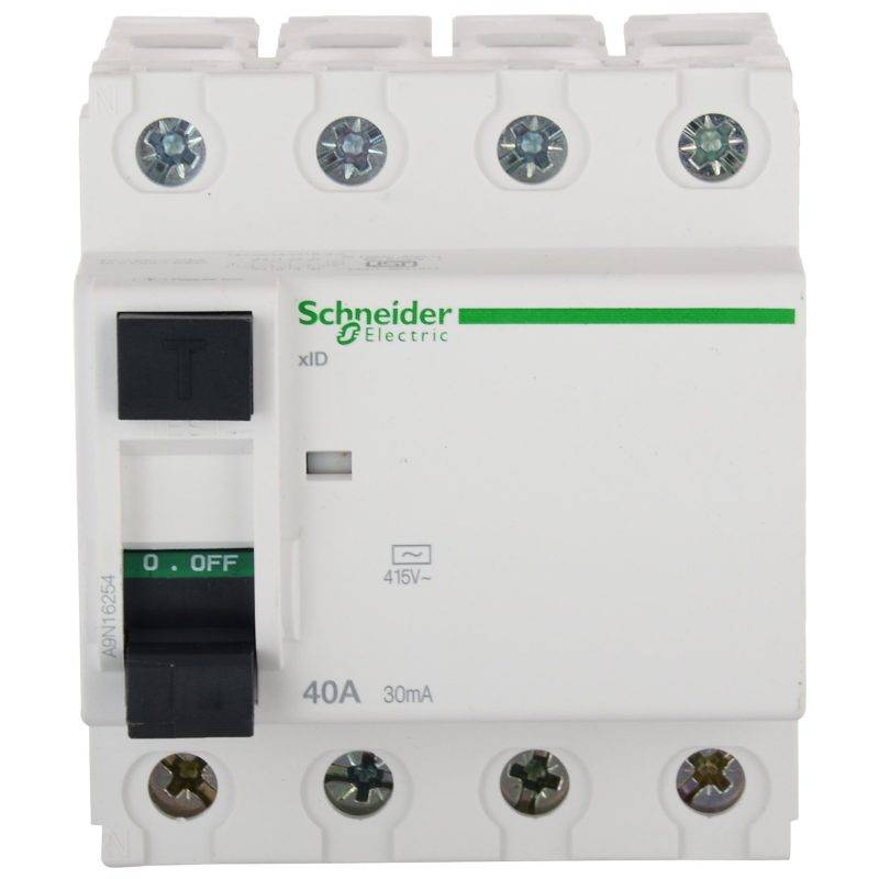 40A 30mA RCCB, 4-Pole