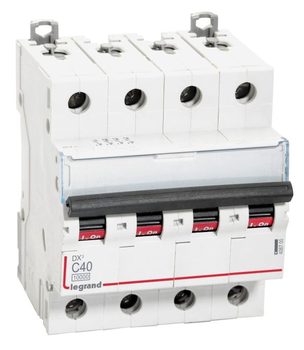 4-Pole 40A MCB, C-Curve