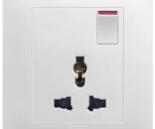 16A SP&N Socket Outlet White