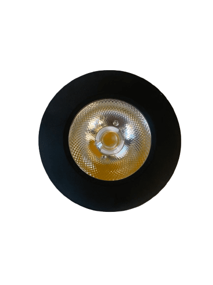 Black round LED surface spot light