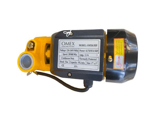Water pump 0.37kw Suction
head 8m discharge head 30-40 flow rate 30-35/min inlet outlet
size 1? x 1? IP54
