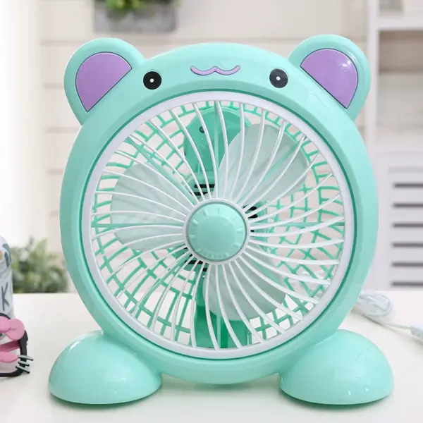 USB Table Fan,Cartoon Cat Shaped Desk Personal Fan