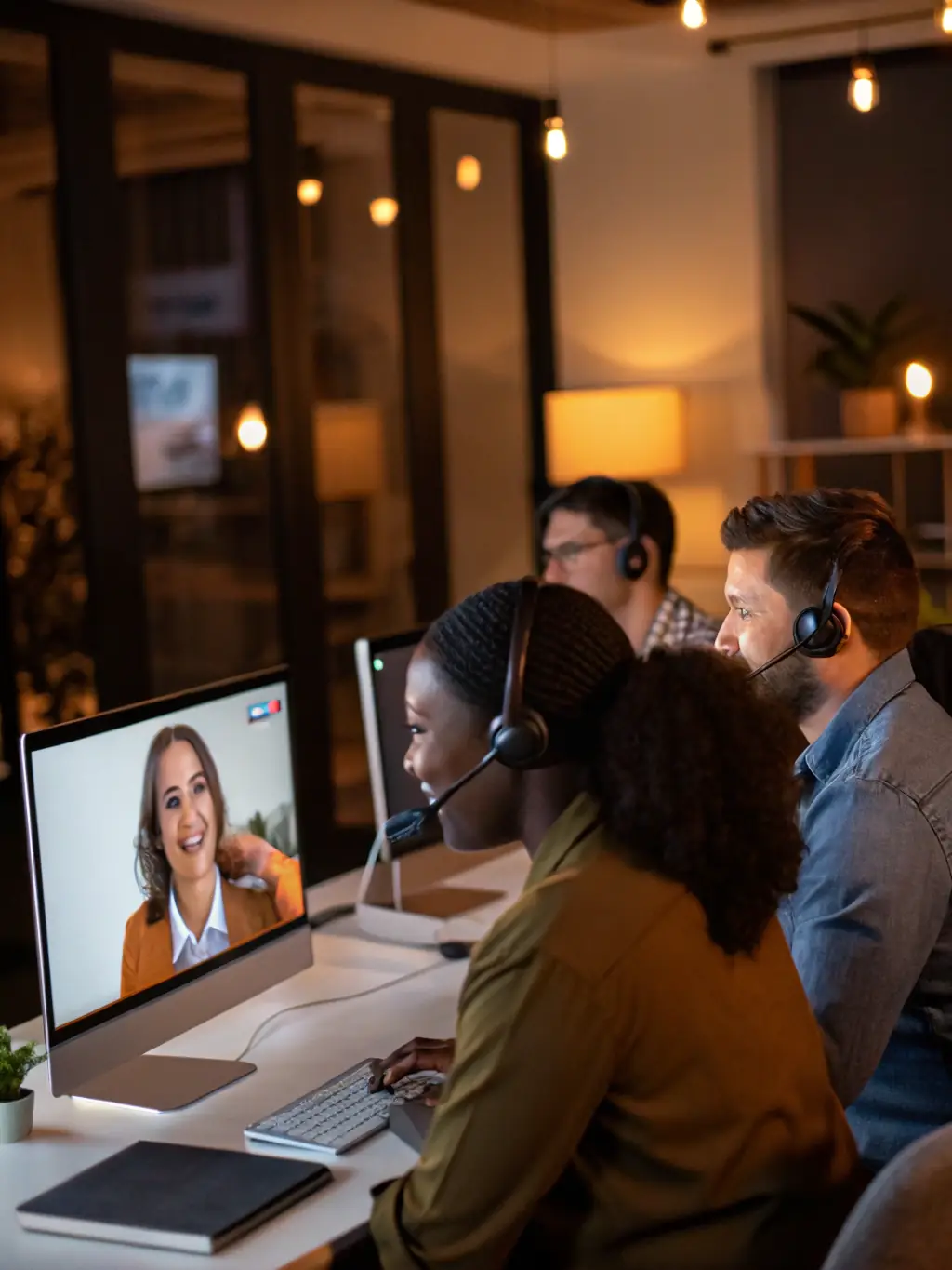 A photograph of FYIRWA's customer service team interacting with a client, highlighting their dedication to providing personalized support and building strong relationships.